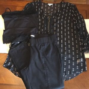 Maurice’s Blouse, Leggings and Tank Top SZ XXL